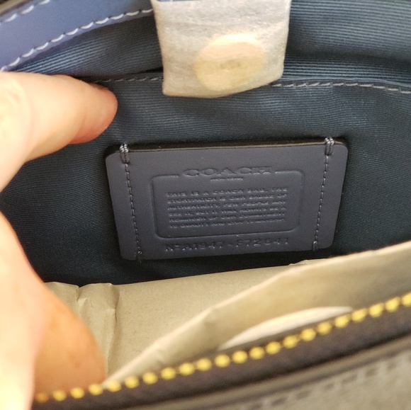 MINI SURREY CARRYALL PAINTED PEONY COACH F72641 - Picture 3 of 8